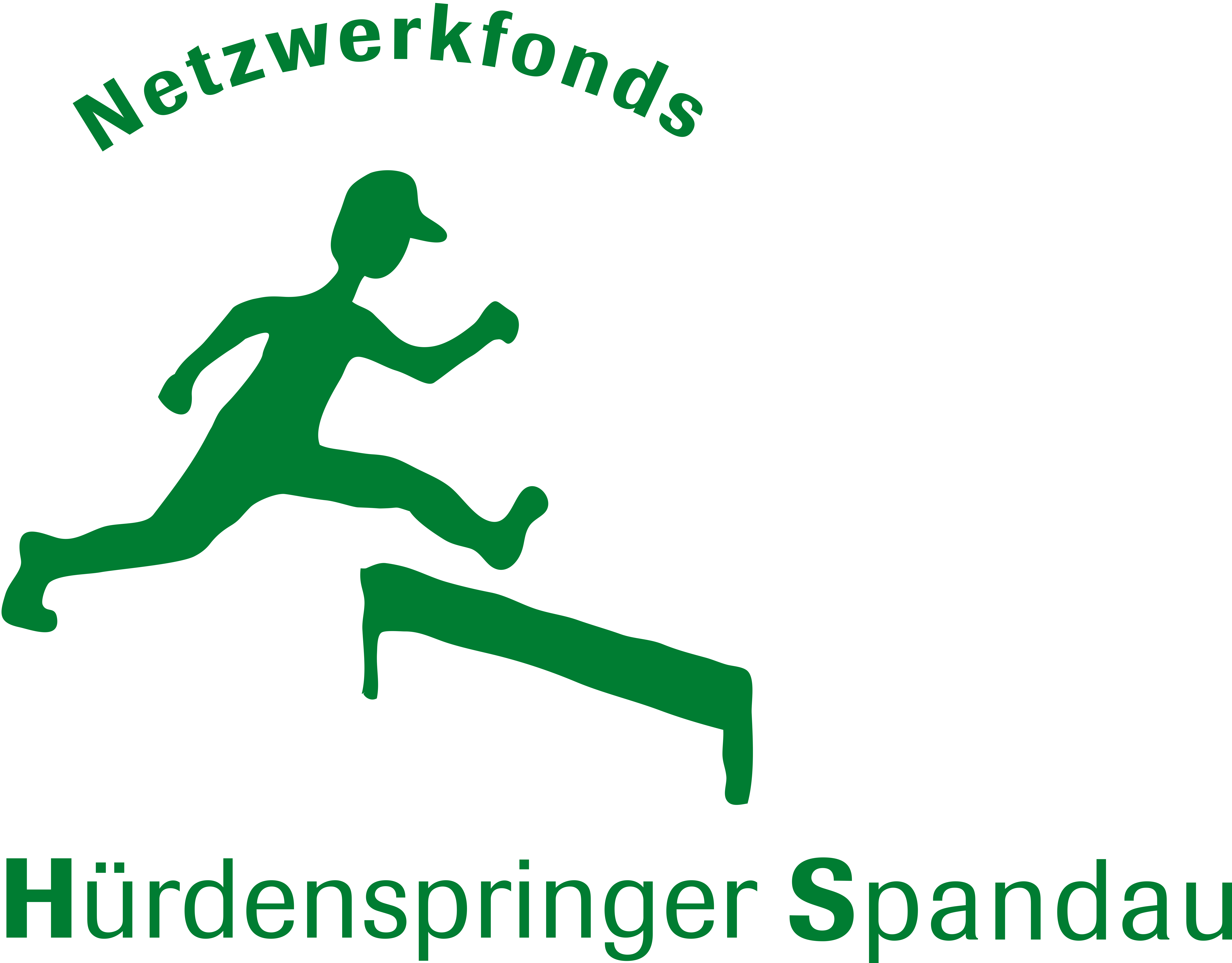 Logo: Hürdenspringer Spandau Netwerkfonds
